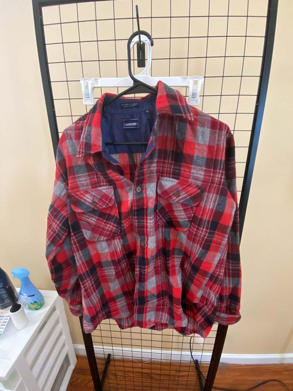 Vanderbilt Men's Vintage Wool-Blend Plaid Flannel Shirt Jacket